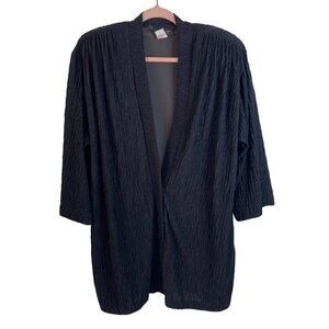 Robby Len Vintage Womens Cover Up Size Medium Black Swim Fashion Knit USA